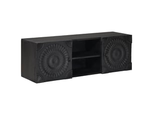 Meuble tv coloris noir 105 cm   