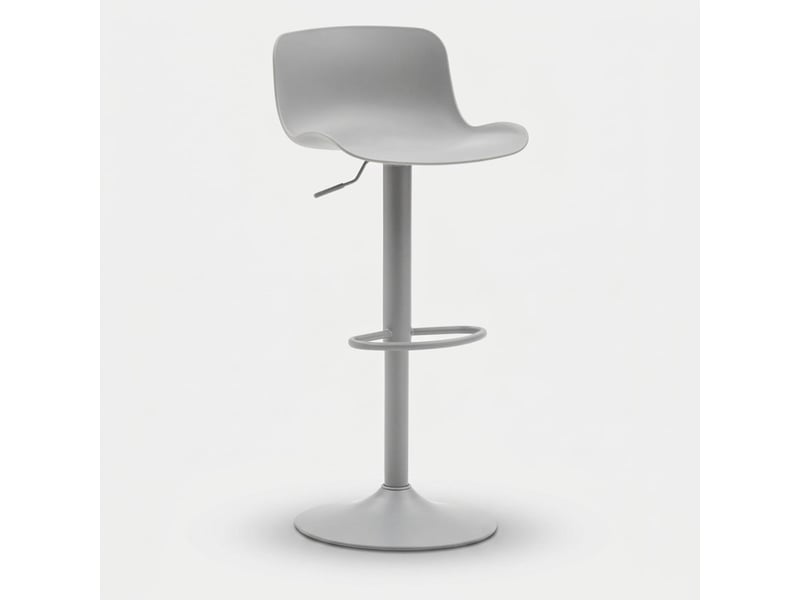  Lot de 2 tabourets de bar hauts pivotants et réglables bora bora - gris  - Conforama C