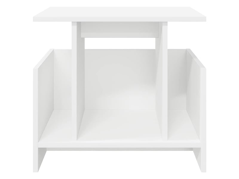  Meuble tv - banc tv - meuble de rangement 50 x 35 x 45 cm blanc bois d'ingénierie  - Conforama E