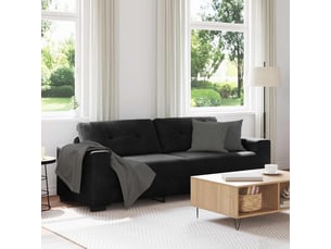 Vidaxl canapé 3 pcs rouge vent 221 x 80 x 80 cm tissu en lin mélangé