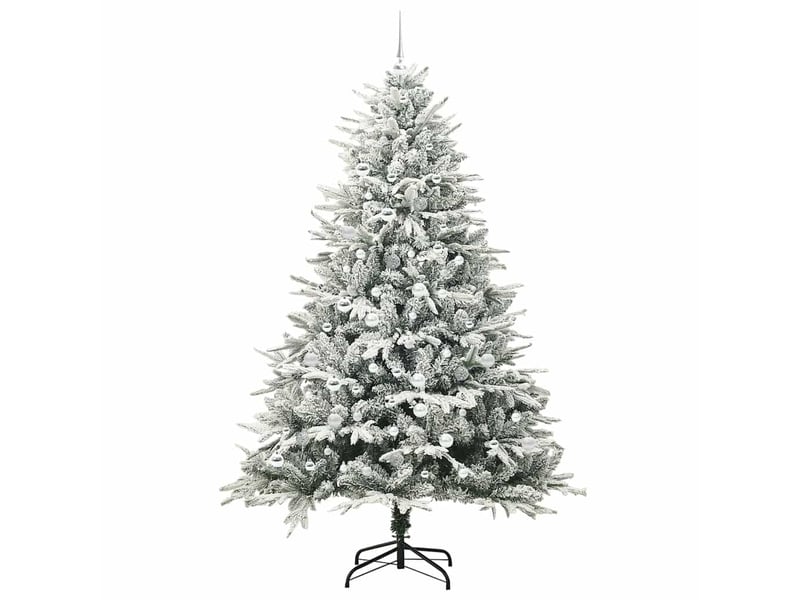  Sapin de noël, arbre de noël artificiel pré-éclairé avec ensemble de boules cf61631  - Conforama C