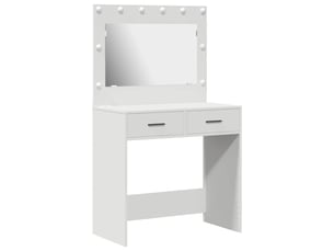 Coiffeuse 0 tiroir(s) Miroir Led avec 0 tabouret(s) inclu(s) coloris blanc
