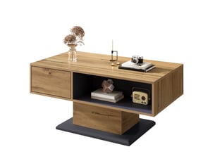 Table basse rectangulaire coloris bicolore <strong>FLORAGRACE</strong> <strong></strong> - 50 cmx100 cm