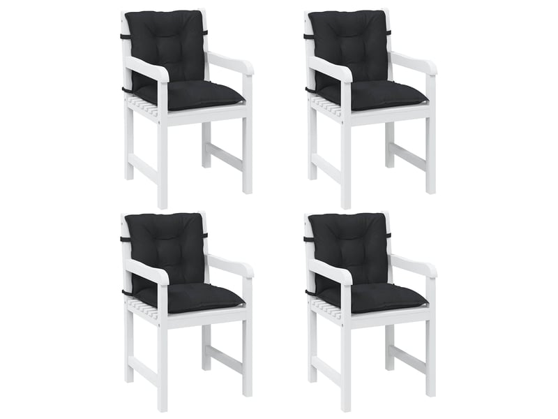  Ensemble de coussins pour chaise à dossier bas 4 pc polyester cf60913  - Conforama C