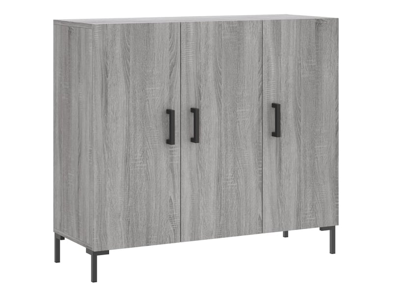  Buffet - bahut - meuble de rangement sonoma gris 90x34x80 cm bois d'ingénierie  - Conforama A