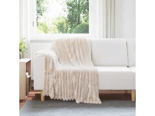 Plaid canapé beige 150x130 cm 0.45 kg polaire