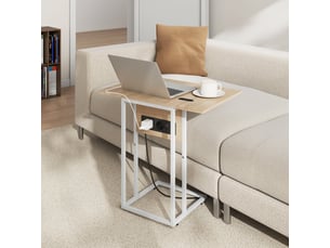 Table basse rectangulaire coloris blanc STILVORA - 29 cmx39 cm