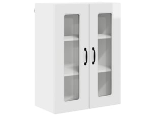 Meuble mural de cuisine | armoire de cuisine blanc brillant 60x31x80cm