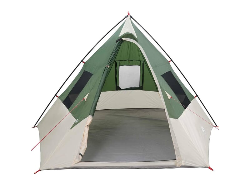 Tente tipi, tente de camping 6 personne imperméable vert taffetas - Conforama D