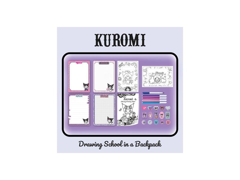  Sac a dos ecole enfant activités créatives kuromi avec pages a colorier et crayons LIS8008324119691 - Conforama D