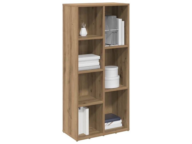  Bibliothèque, étagère de rangement chêne artisanal 50x25x104 cm  - Conforama D