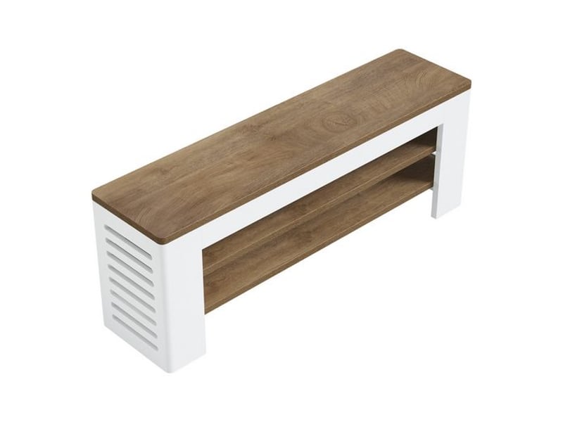  Banc à chaussures de 140 cm (55 po) à 3 niveaux pour entrée, capacité jusqu'à 15 paires, meuble de rangement moderne pour chaussures, banc long avec étagères ; idéal pour le bout de lit, le couloir, la chambre ou l'entrée ; blan…  - Conforama A