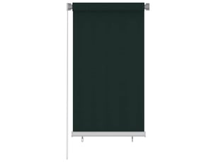 Store enrouleur, store roulant d'extérieur 85 (l) x 140 (h) cm hdpe vert foncé cf47421