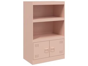 Buffet - bahut - meuble de rangement rose 67x39x107 cm acier