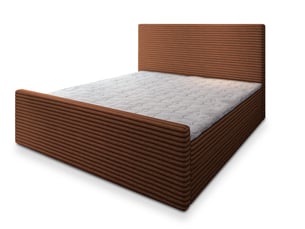 Lit avec rangement 160x200 cm <strong>MASSENO</strong> <strong></strong> coloris cuivré