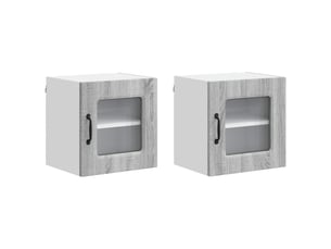 Meuble mural de cuisine | armoire de cuisine 2 pcs gris sonoma shl8239