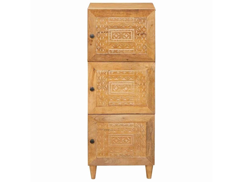  Haut armoire, meuble de rangement salon marron clair 40 x 33 x 110 cm  - Conforama C