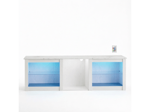 Meuble tv coloris blanc 160 cm <strong></strong> <strong></strong>