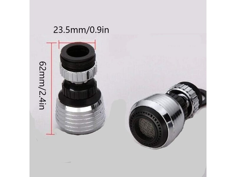  Iwobi 2 pièces d'aérateur de robinet rotatif 360°, embout de filtre de robinet économisant l'eau, embout de robinet de cuisine  - Conforama E