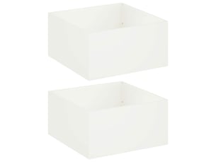 Jardinière - cache-pot de jardin 2 pcs blanc 80 x 80 x 40 cm