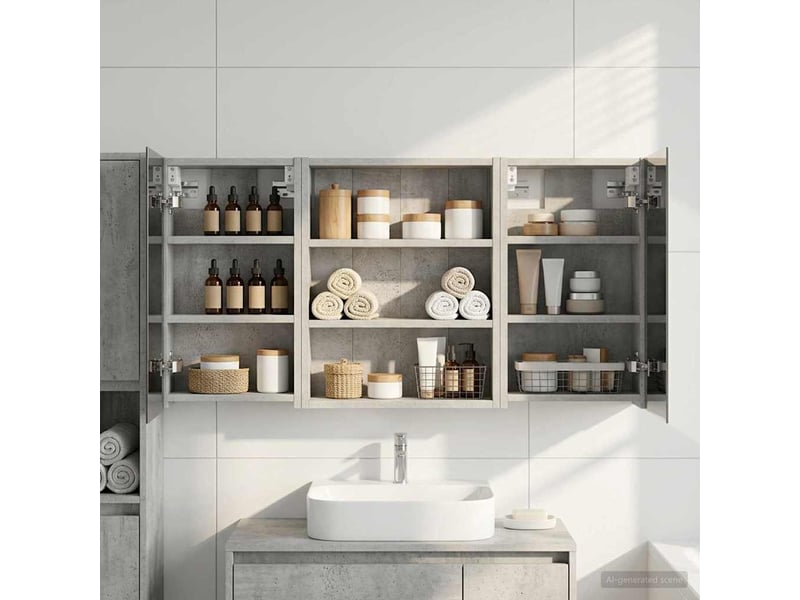 Ensemble de meubles de salle de bain 3 pcs 100x10.5x50 cm shl2746  - Conforama B