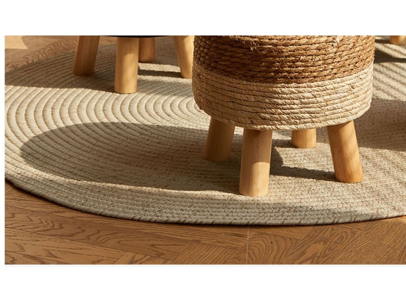  Repose-pieds style pastoral en bois – tabourets de canapé, 28x28 cm  - Conforama E