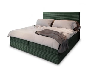 Lit avec rangement 160x200 cm <strong>MASSENO</strong>  <strong></strong> coloris vert