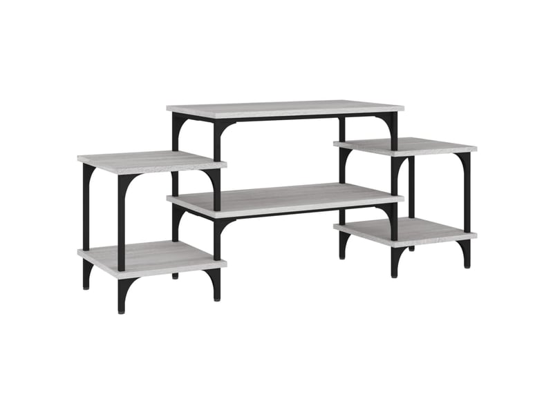  Meuble tv - banc tv - meuble de rangement sonoma gris 117x35x52 cm bois d'ingénierie  - Conforama A
