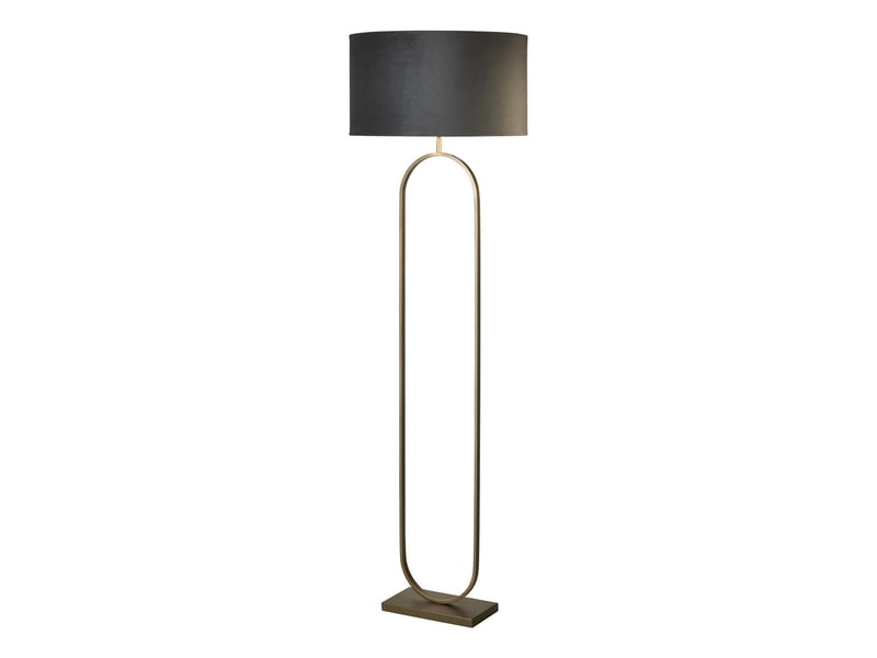  Searchlight modish lampadaire en bronze, abat-jour gris foncé, 1 x e27  - Conforama A