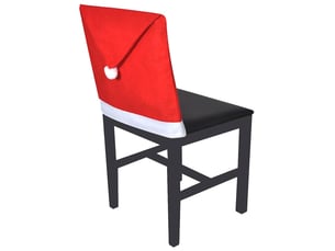 Housses de dossier de chaise 6 pcs bonnet de père noël