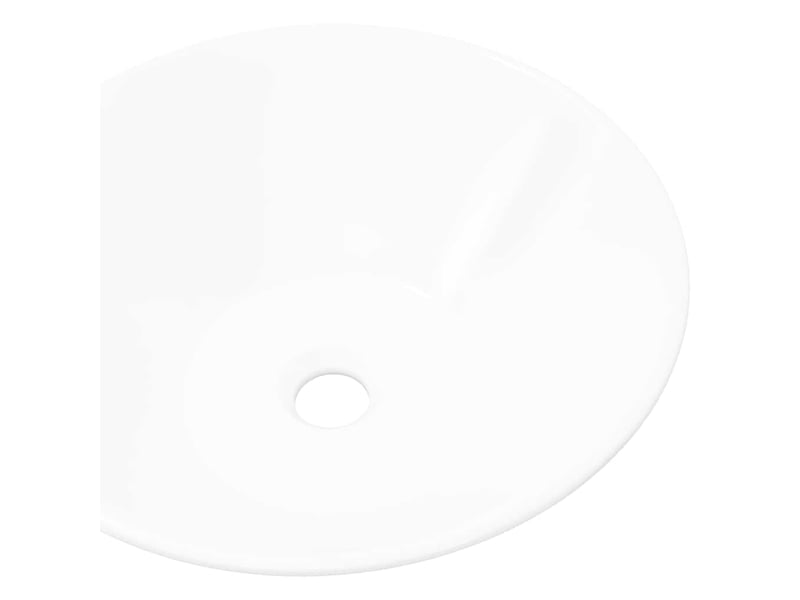  Lavabo de salle de bain, vasque à poser en porcelaine blanc cf65667  - Conforama E