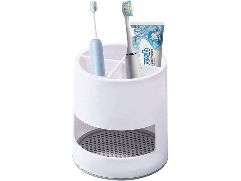  Supports de brosse à dents,support de brosse à dents avec drainage amovible pour salle de bain,cuisine,comptoir de rangement  - Conforama A