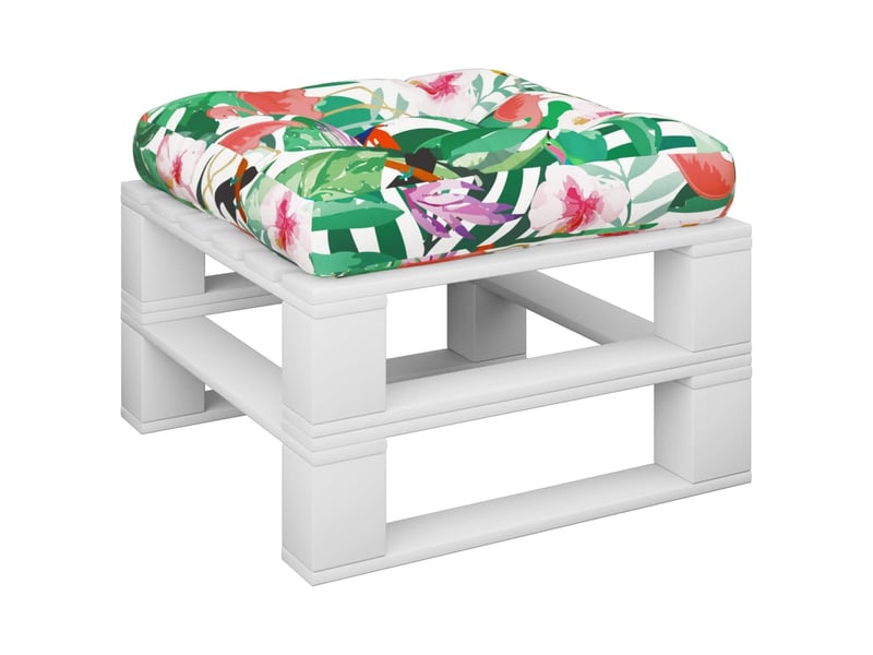  Coussin de palette, coussin de chaise, coussin de canapé multicolore 60x60x12 cm tissu cf55402  - Conforama C