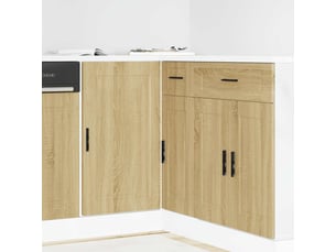Meuble de rangement, armoire de cuisine porto chêne sonoma bois d'ingénierie shl6374