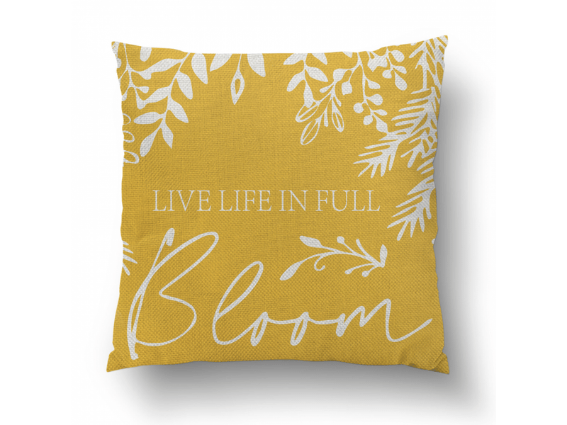  Lot de 4 housses de coussin canapé taie d'oreiller jaune marguerite tournesol housses de coussin en lin décoration pour salon lit jardin intérieur ex, 45 x 45 cm  - Conforama B