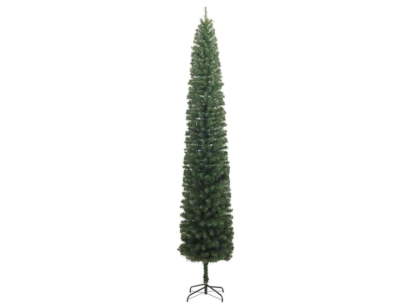  Sapin de noël - arbre de noël mince avec support 210 cm pvc  - Conforama C