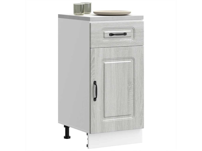  Meuble de rangement, armoire de cuisine kalmar sonoma gris bois d'ingénierie shl3264  - Conforama B