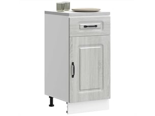 Meuble de rangement, armoire de cuisine kalmar sonoma gris bois d'ingénierie shl3264