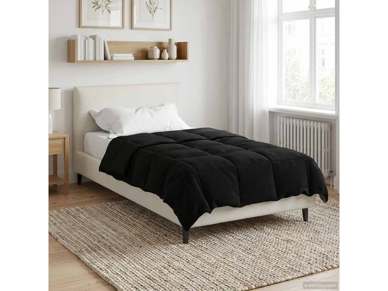  Duvet - couette complet toute l'année 155 x 220 cm 4 saisons noir  - Conforama D