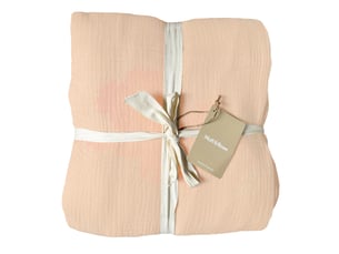 Parure de lit unie en coton taies rectangulaires, gaze de coton 260x240+2x50x70cm