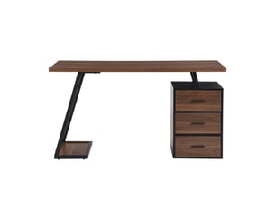 Bureau 135.5 cm coloris bois foncé