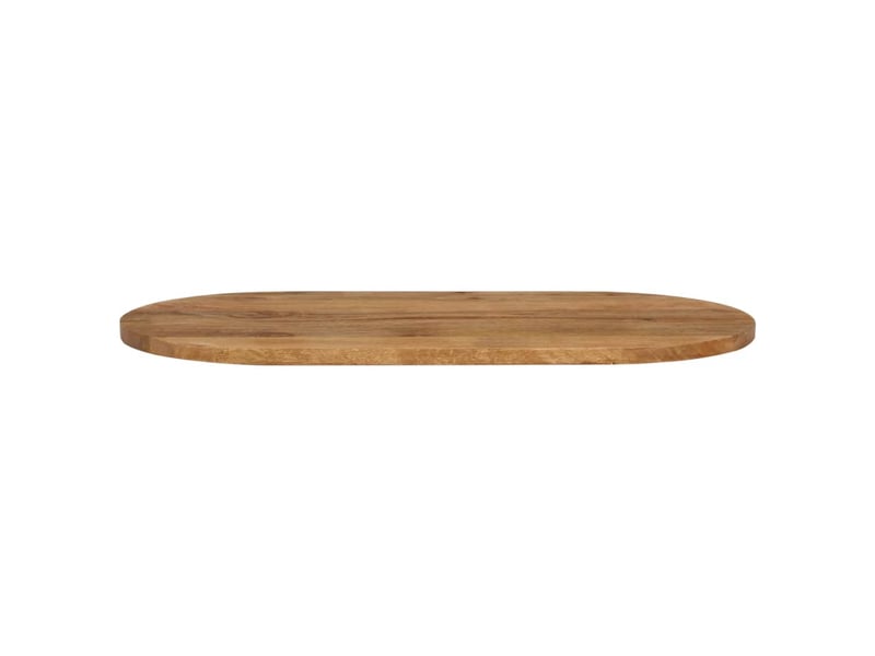  Dessus de table, plateau de table 100x40x2,5 cm ovale bois massif de manguier  - Conforama C