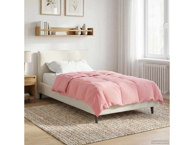  Duvet - couette complet toute l'année 140 x 220 cm 4 saisons rose  - Conforama B