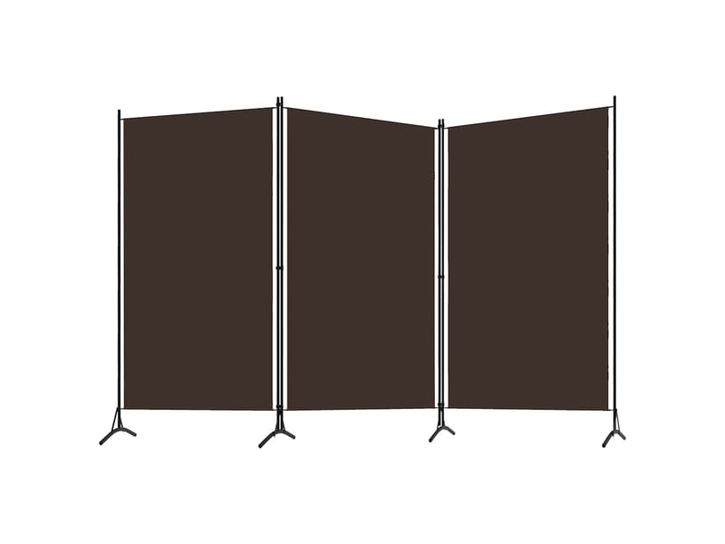  Paravent | cloison de séparation 3 panneaux marron 260x180 cm  - Conforama B