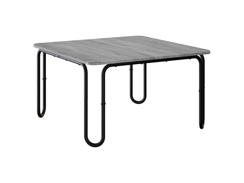  Table basse - table de salon - table à thé sonoma gris 100 x 100 x 45 cm bois d'ingénierie  - Conforama A