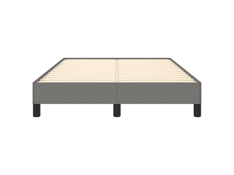  Lit double- lit adulte -  cadre de lit sans matelas gris foncé 120x190 cm tissu  - Conforama D