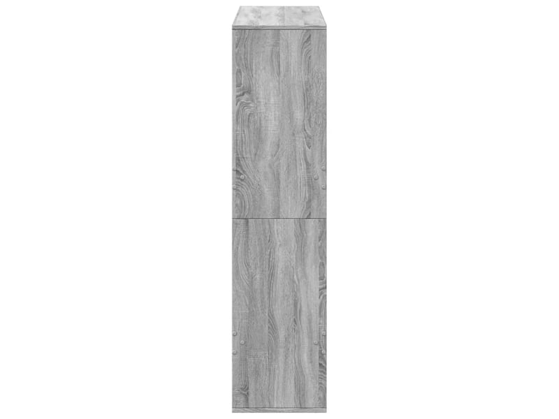  Bibliothèque, meuble de rangement salon sonoma gris 100x33x135 cm bois d'ingénierie  - Conforama E