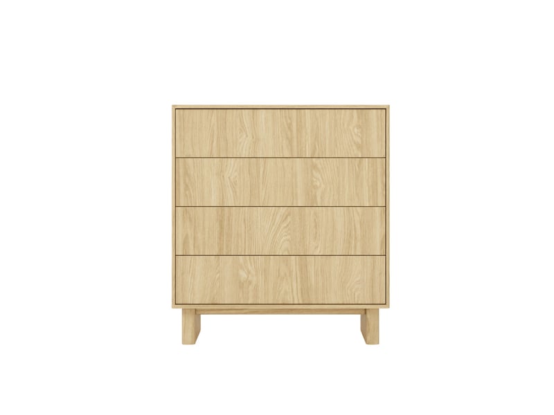  Sumba - commode 93 cm mélaminé chêne clair  - Conforama A