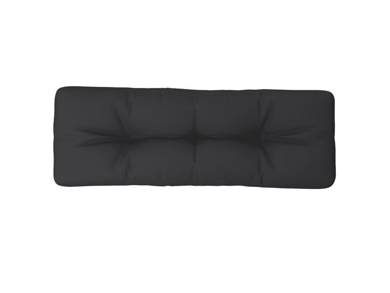  Coussin de palette, coussin de chaise, coussin de canapé noir 120x40x12 cm tissu cf55406  - Conforama A