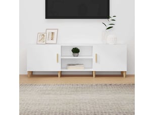 Meuble tv coloris blanc 150 cm <strong></strong>  <strong></strong>